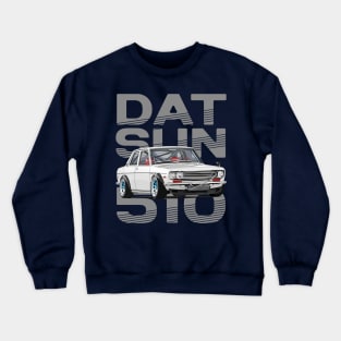 Drive The Classic Car - Datsun 510 (White) - Datsun Crewneck Sweatshirt